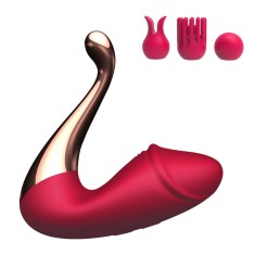 Vibrator LoveS Swan Glans Red