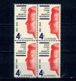 SUA 1960 - Boys clubs, bloc de 4 neuzat