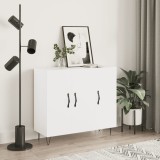 vidaXL Dulap, alb, 90x34x80 cm, lemn compozit