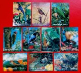 Cumpara ieftin ✅(S3) 1972 UMM Al Qiwain , &quot;Pasari&quot; ,marci 3D lenticulare ,serie completa 10 valori ,MNH, Nestampilat