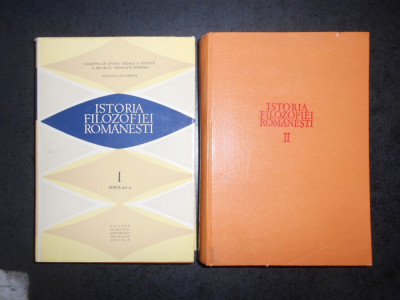 DUMITRU GHISE - ISTORIA FILOZOFIEI ROMANESTI 2 volume (1985, editie cartonata) foto