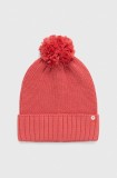 Marmot caciula culoarea roz, din tricot gros
