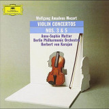 Violin Concerti 3 &amp; 5 - Vinyl | Wolfgang Amadeus Mozart, Herbert von Karajan, Clasica, Deutsche Grammophon
