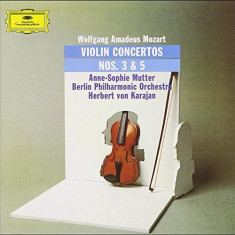 Violin Concerti 3 & 5 - Vinyl | Wolfgang Amadeus Mozart, Herbert von Karajan