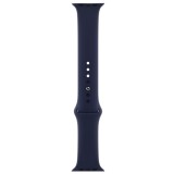 Curea silicon marca THD pentru Apple Watch 45 mm seria 7 si seria 8, marimea M/L, culoarea albastru abyss blue