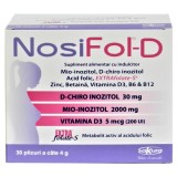 NosiFol-D cu Acid Folic, Zinc si Vitamina D3, Supliment Alimentar recomandat pentru Metabolismul Normal al Hemocisteinei si Mentinerea Fertilitatii si