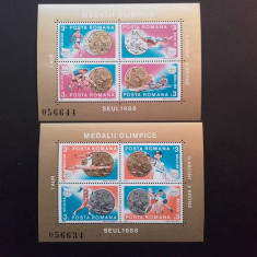 1988 - Medalii Olimpice Seul - 2 blocuri - LP1212