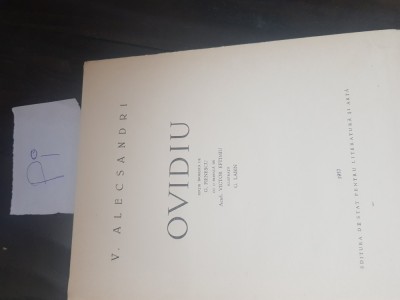 Vasile Alecsandri - Ovidiu Pi foto