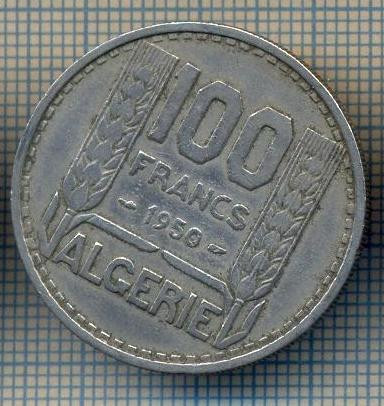 AX 447 MONEDA -ALGERIA COLONIE FRANCEZA-100 FRANCS-ANUL 1950-STAREA CARE SE VEDE