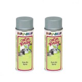 Vopsea Spray Zinc Aluminiu 2x400ml DUPLI-COLOR Gri Cosmos, Protectie Anticoroziva, Reparatii Metalice