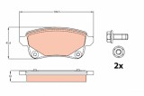 TRW GDB2082 set placute frana,frana disc