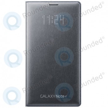 Portofel Samsung Galaxy Note 4 LED Flip negru fum EF-NN910BCEGWW foto