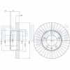 DELPHI BG9692 Disc frana