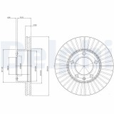 DELPHI BG9692 Disc frana