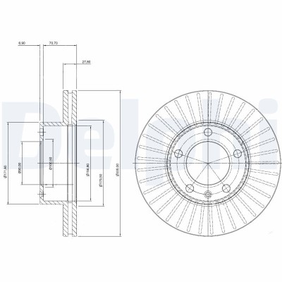 DELPHI BG9692 Disc frana foto