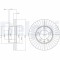 DELPHI BG9692 Disc frana
