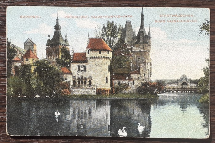 (99) CARTE POSTALA UNGARIA - BUDAPESTA - CASTELUL VAJDA-HUNYADE