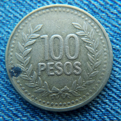 2n - 100 Pesos 1994 Columbia foto
