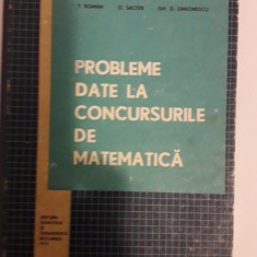 Probleme date la concursurile de matematica 1970