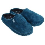 Papuci de Iarnă Fluffy Albastri cu Patch Fulger pentru Copii, CMCLASS