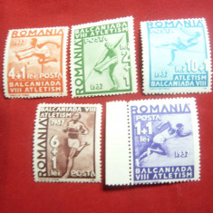 Serie a 8a Balcaniada de Atletism 1937 Romania , 5 valori