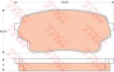 Set placute frana,frana disc SUZUKI GRAND VITARA I (FT) (1998 - 2005) TRW GDB3490