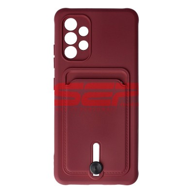 Toc TPU Card Holder Samsung Galaxy A32 Burgundy foto