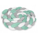 Protectie laterala pentru patut, impletita, 2 m, Ricokids 722002 - Mint