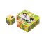 Set 6 in 1 cuburi Puzzle din lemn pentru copii, 6 imagini, animale salbatice