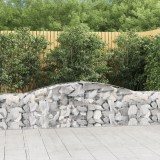 VidaXL Coșuri gabion arcuite 3 buc, 400x30x60/80 cm, fier galvanizat 3146841