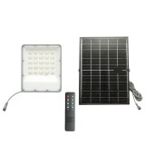 Proiector LED 400W, 6500K cu panou solar bifacial 40W, baterie LiFePO4 20000mAh si telecomanda IP66 Breckner Germany