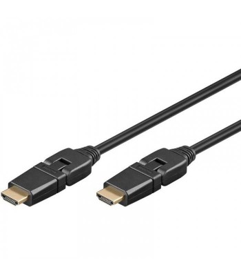 Cablu HDMI 360 5m v1.4 Ethernet 3D 4K UltraHD 2160p 30Hz Goobay foto