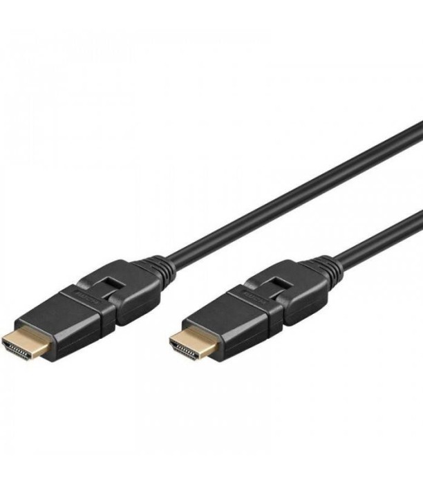 Cablu HDMI 360 5m v1.4 Ethernet 3D 4K UltraHD 2160p 30Hz Goobay