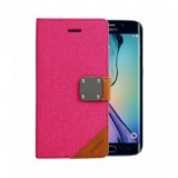 Husa Flip Book ASTRUM FC Matte Pink Samsung Galaxy S6 Edge G925 - Protectie Premium