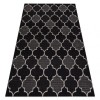 Covor sisal Floorlux 20607 marocani trellis negru si argintiu , 160x230 cm, Dreptunghi