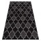 Covor sisal Floorlux 20607 marocani trellis negru si argintiu , 160x230 cm