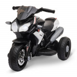 HOMCOM Motocicletă Electrică pentru Copii 3-6 Ani, Max 25 kg, 6V, Viteză 3km/h, Design Sportiv, Negru | Aosom Romania