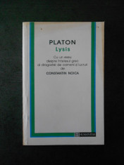 CONSTANTIN NOICA - PLATON * LYSIS foto