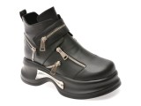 Ghete GRYXX negre, EB997, din piele naturala