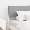 VidaXL Tăblie tapițată Gri deschis 100 cm Lemn de pin masiv 879138