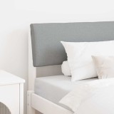 VidaXL Tăblie tapițată Gri deschis 100 cm Lemn de pin masiv 879138