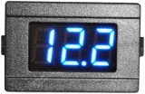 Voltmetru LED 4.5-30Vdc 34x23x17mm albastru