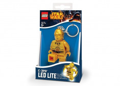 Breloc cu lanterna LEGO C-3PO (LGL-KE18) foto