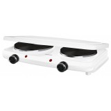 Plita electrica Sencor, 2500, 18/15 cm, 2 arzatoare, Alb