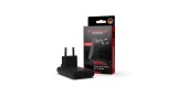 &Icirc;ncărcător rapid Berenstargh 65W GaN Flat Adapter cu 2x USB-C PD 3.0 &amp; QC 3.0 Negru pentru EU/US/CAN