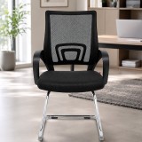 Cumpara ieftin Scaun de birou cu suport lombar, design modern, inaltime 92 cm, maxim 120 kg, negru