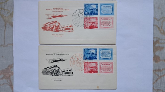 1949-Conf.UIT dant+nedant Lp258 FDC