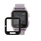Set 2 Folii de protectie Kwmobile pentru Garmin Venu Sq 2 Music, Transparent/Negru, Polimer, KWM000024UU001C