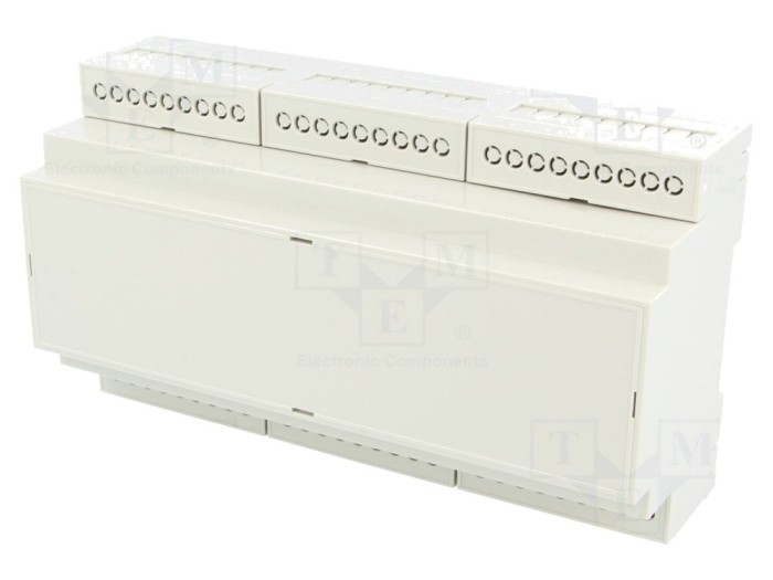 Carcasă DIN ABS gri, 9 module