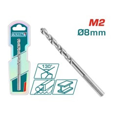 Burghiu pentru metal TOTAL HSS M2 &ndash; 8mm